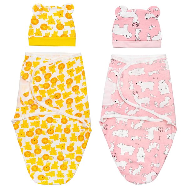 Reborn Baby Doll Clothes17-22 inch Reborn Newborn Baby Doll Clothes Accsessories 4 Pieces Set (Yellow & Pink)