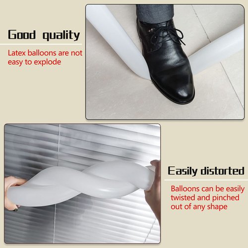 100Pcs clear 260 Balloons Clear Long Skinny Latex Balloons for Animal Balloons, Premium Quality Balloons for Beginners Balloons Making Kid's Carnivals Party Decoartion