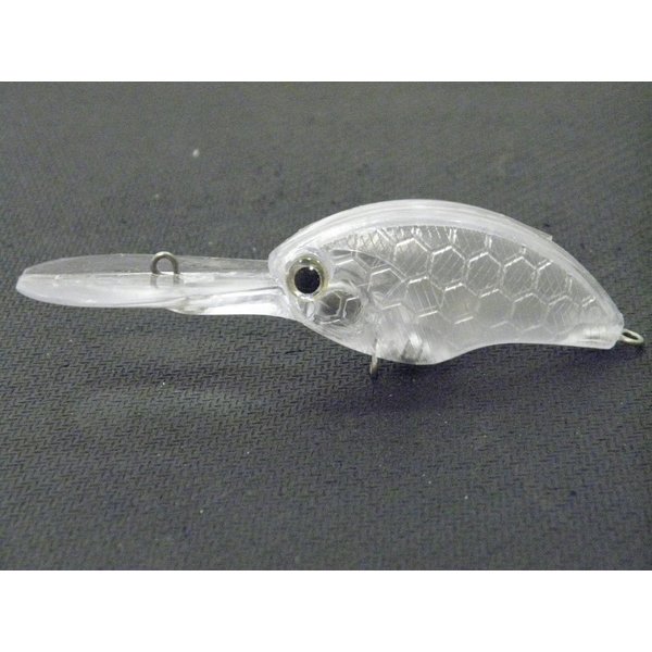wLure 10 Blank Unpainted Deep Diver Crankbait Fishing Lures with Free Eyes UPC733