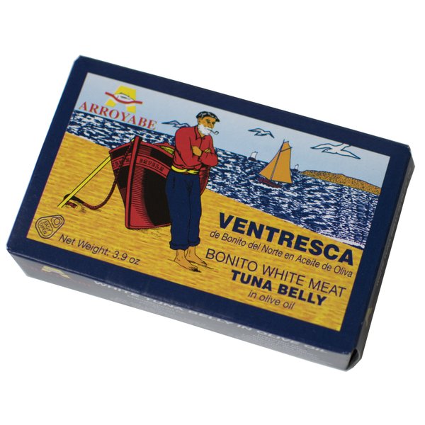 Arroyabe Ventresca Bonito White Tuna Belly in Olive Oil, 3.9 Ounce