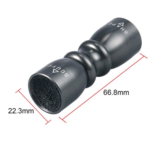 AMTOVL 3 in 1 Snooker Pool Cue Tip Tool Billiard Cue Accessories Shaper/Scuffer/Aerator - Grey