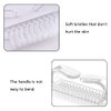 5 Pcs Fingernail Brush Nail Brush For Cleaning Fingernails Handle Nail Brushes Transparent Nail Cleaning Brushes Small Nail Scrubbers for Toes and Nails