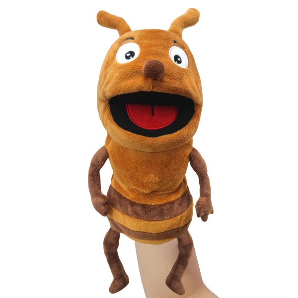 JUSTQUNSEEN Hand Puppet Realistic Plush Puppet 13",Insect Animal Puppets for Kids Insect Stuffed Animal Hand Puppet with Moveable Mouth,Soft Stuffed Ants Puppet Story Toy Puppets Role Play Show Game