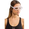 Cressi Planet Crystal Silicone Swim Goggles, Clear/White/Pink (DE202640)
