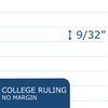 Roaring Spring Genesis College Ruled 2 Subject Spiral Notebook with Double Pocket, 9.5" x 6.5" 100 Sheets, Assorted Colors