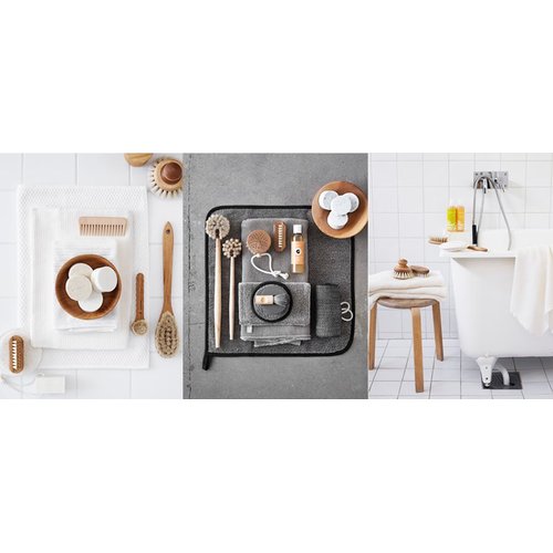 Iris Hantverk Oak and Horse Hair/Tampico Bath Brush