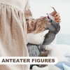 LUOZZY 3 Pcs Anteater Figurine Wildlife Anteater Toy Figure Plastic Anteater Toys Realistic Wild Animal Model
