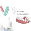 High Toughness Professional Toothpicks Sticks Dental Floss Picks 40 Picks Threader Flosser with 4 Storage Cases, flossing for Family,Hotel,Travel