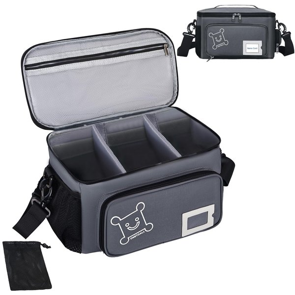 ONETOALL Portable Carrying Case Compatible with Tonies Audio Player Starter Set, Tonies Figures Characters, Headphones and Charger, Storage Carrier Bag with Shoulder Strap and Handle Bar for Toniebox