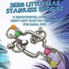 Mandarin Bird Toys by M&M 3528 Little Beak Stainless Wiggler - Handcrafted Small Size Bird Foot Toy, Interesting Wiggling Design, Colorful Plastic Beads, Sturdy Shiny Bird Safe Metal, Fun for Sm Pets