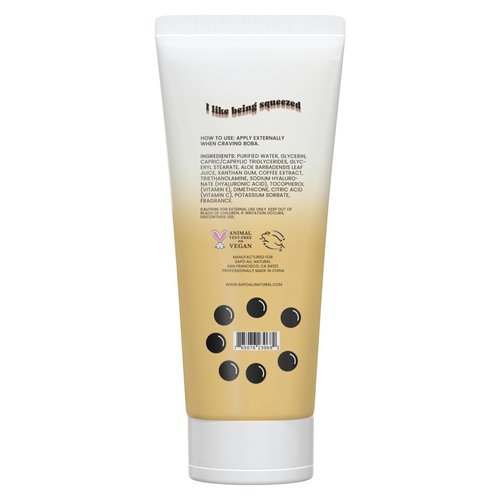 Sapo All Natural Boba Lotion - A Sweet Milk Tea Scented Hand and Body Lotion For All Skin Types - Hydrating, Moisturizing and Fun Gift Idea for All Ages, Boys and Girls - 12 Fl Oz
