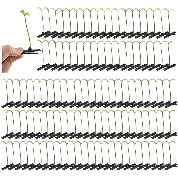 120Pcs Sprout Clips Plant Hair Clips Funny Cute Plant Hair Accessories Sprout Hair Clip for School,Parties,And Everyday Wear