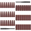 1-1/2 Inch Sand Paper Abrasive Cartridge Rolls Set for Die Grinder 50Pcs (80/100/120/240 Grit) 1/4" Shank Metal Fabrication, Wood Carving, DIY Crafts Grinding Polishing Sanding Bits