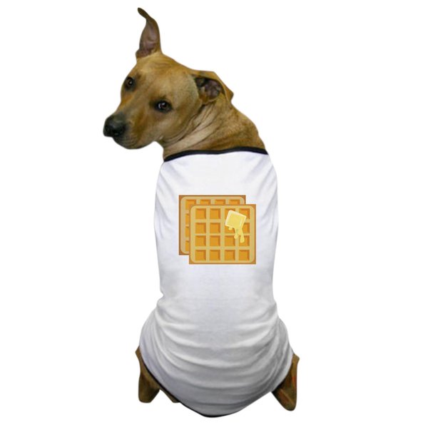 CafePress Buttered Waffles Dog T Shirt Dog T-Shirt, Pet Clothing, Funny Dog Costume