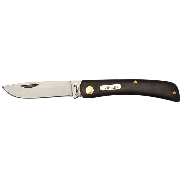 Schrade Imperial IMP22 Black Folding Pocket Knife for Outdoor, Outdoor Survival, and EDC