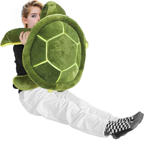 Civaner Turtle Stuffed Animals Sea Turtle Plush, Giant Stuffed Turtle, Plush Pillow Toys, Tortoise Plush Toys Doll for Birthday Christmas Thanksgiving Day Halloween(20 Inches)
