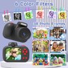 Temodu Kids Camera, Best Birthday Festival Toys Gifts for Girls Boys Age 3 4 5 6 7 8 9 10 11 12 Year Old, Digital Camera for Kids with Video, Toy Camera Toddler Camera for Girls with 32GB Card - Black