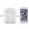 HRX Package 100pcs Snowflake Organza Gift Bags Christmas 3.9 x 4.7 inch, Small White Mesh Jewelry Pouches Little Drawstring Candy Bags