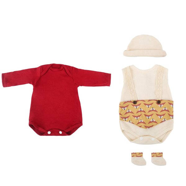 Kaydora Reborn Baby Doll Clothes for 16-20 Inch Reborn Doll Boy 2 Sets Knitted Yellow&Blue Reborn Baby Dolls Outfits Baby Doll Clothing