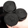 Straight Bundles Human Hair #1B Bundles Natural Black Human Hair Bundles 14 16 18 Inch 3 Bundles Brazilian Virgin Hair Extensions for Black Women