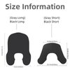Wokyo Silicone Hair Cutting Collar, Non-slip Hair Cutting Mat Haircut Cape Catcher Neck Wrap Guard Neck Fitting Accessories Professional Hair Salon Stylist Supplies (Black short)