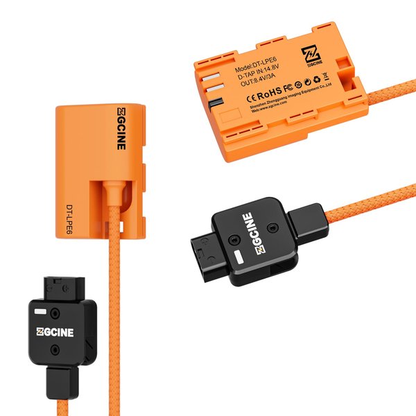 D-TAP to LP-E6NH Dummy Battery, LP-E6 23.6 Inch Decoded Power Cable Compatible with Canon R5, R5 C, R6, R7, R, 5D II/III/IV, 6D, 6D II, 7D, 7D II, 60D, 60Da, 70D, 80D, 90D, XC10, XC15, 5DS