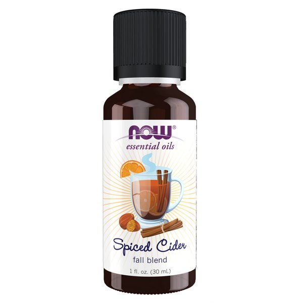 NOW Foods Essential Oils, Spiced Cider Oil Blend, Citrus Spice Scent With Warm and Comforting Attributes, 1-Ounce