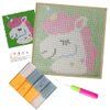DL-YTG Latch Hook Kits Rug Unicorn Crochet Yarn Cushion Colour Pre-Printed Canvas Cover Rug Needlework DIY Hook and Latch Kit Christmas Home Decoration 30x30cm/12 X12in