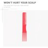 FOMIYES Teasing Comb with Pick 12PCS Hair Pick Hair Styling Comb, Hairdressing Comb, Two-sided Hair Comb Lift Teasing Comb for Salon Home (Random color)