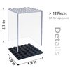 Minifigures Acrylic Display Case Action Figure Building Block Display Box High-Transparency Stackable Storage Case for Figurines Toys and Collectibles(12PCS)
