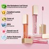 Oulac Shine Orange Liquid Lipstick for Women-Lip Plumper Lip Gloss for Dry Lip Care, Lightweight Soft and Hydrating Lip Tint Stain with Vitamin E & Rose Oil Vegan & Cruelty-Free, S06