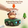 iPlay, iLearn Press and Go Car Toys for Toddlers 1-3, Baby Animal Racing Cars, Infant Play Vehicle Set, Baby Push Go Friction Car Toys for 6-9-12-18 Months, 1st Birthday Gifts for 1-2 Years Old Boys