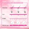 ROSE GIRL Ultra Wispy Lashes Volume Fan-Individual Lashes Fake Eyelashes Extension-Lashes Natural Look-Handmade Kit-5D/7D/9D–C CC D Curl Thickness 0.05~0.07mm-9~16mm Length(9D-0.05-C-15mm)