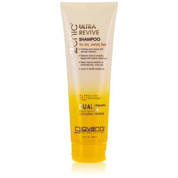 Giovanni 2chic Hair Shampoo With Ultra Revive Pineapple and Ginger Collection, 8.5 Oz, 8.5 Ounces