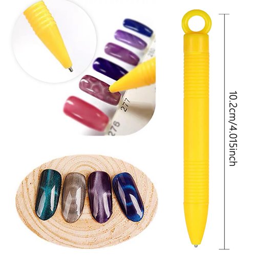 SILPECWEE 16Pcs Nail Magnet Set Cat Eye Magnet for Nails Cat Eye Gel Nail Polish Magnet Wand Magnetic Nail Art Nail Polish Cat Eye Magnets Sticks Nail Design Tools Nail Art Accessories