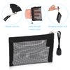 WLLHYF 5 Pack Mini Zipper Mesh Bags 3 x 4.5 Inch Nylon Makeup Organizer Portable Travel Cosmetic Pouch Kit Beauty Accessories Holder Bag Storage Coin Purse for Small Items Key Lipstick Credit Card