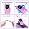 Delanie Professional Nail Drill Machine 35000 RPM, Portable Nail Drill for Acrylic Nail Gel Nail, Rechargeable Electric Nail File Efile Nail Drill, Home and Salon Use Nail Tool (Purple)
