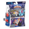 Legends of Akedo Powerstorm Official Rules Starter Pack Legendary Kick Attack 3 Mini Battling Action Figures with Training Practice Piece and Exclusive Joystick Controller