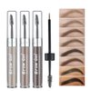 MAEPEOR Waterproof Eyebrow Gel 8 Colors Full-pigmented Long Lasting Liquid Brow Gel for Fuller & Defined Looking (#07 Cool Grey）