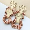 ZARSIO 10 PACK Bridesmaid Scrunchies Bridesmaid Proposal Gifts Elastics Hair Ties Bachelorette Party Favors (Rosegold)