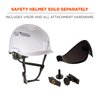 Ergodyne Skullerz 8991 Safety Helmet Visor, Anti-Fog, Clear