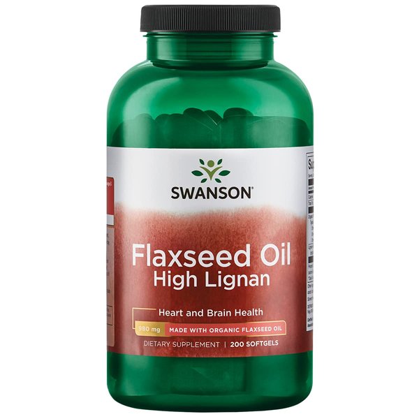 Swanson Flaxseed Oil High Lignan (Omegatru) 200 Sgels