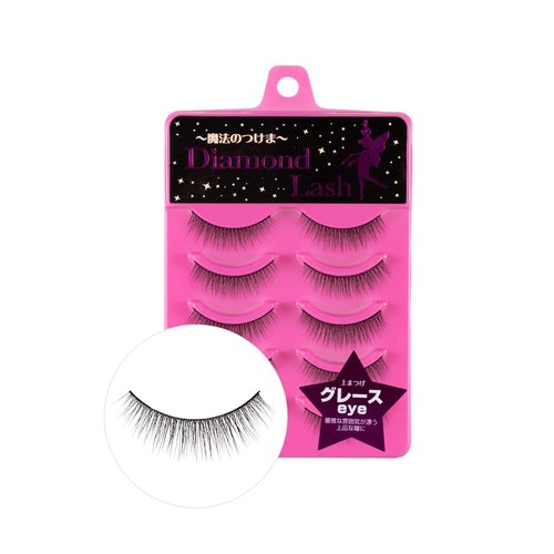 Diamond Lash Pink diamond series 5 pairs false eyelashes Natural handmade Japanese Shibuya SBY brand (Diamond lash pink diamond series grace eye)