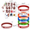 119PCS Football Party Favors 94PCS Cute Football Tattoos 25PCS Football Silicone Bracelets Wristbands for Football Game Touchdown Tailgate Cheerleaders Party Decoration favors