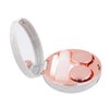 Honbay Fashion Marble Contact Lens Case Portable Contact Lens Box Kit with Mirror (Round) (Rose Gold)