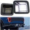 KEEGTBOX Full LED License Plate Light Tag Lamp Assembly Compatible with Ford 2017-2022 F250 F350 F450 Super Duty White light 2-Pieces Rear Bumper Tag Lamp Accessories