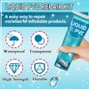 Pool Liner Patch Repair Kit, Transparent Inflatable Patch Repair Kit for PVC Boats, Air Mattress, Hot Tubs, Above Ground Swimming Pools & Inflatables(60ml)