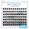 Lash Clusters 84 Pcs Cluster Lashes Eyelash Clusters DIY Cluster Eyelash Extensions Individual Lashes Thin Band & Soft(Sprout,C-8-16mix)