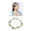 Lawie 8 Pack Boho Flower Crowns Floral Wreath With Ribbon Halo Headbands Garland Wedding Bridal Bridesmaid Headpiece Tiara Sunflower Daisy Rose Hairbands Hawaiian Party Accessories for Kids Women Girl