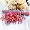 ELIHAIR Kids Baby Hair Ties for Girls Ponytail Holder Hair Elastics Bands 3cm for Child Toddler Curly Hair(Mix 200pcs Diamond Queen)